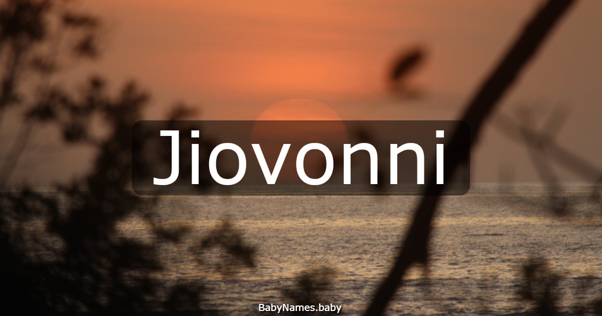 Jiovonni
