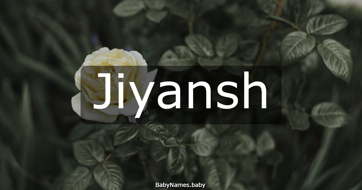 Jiyansh