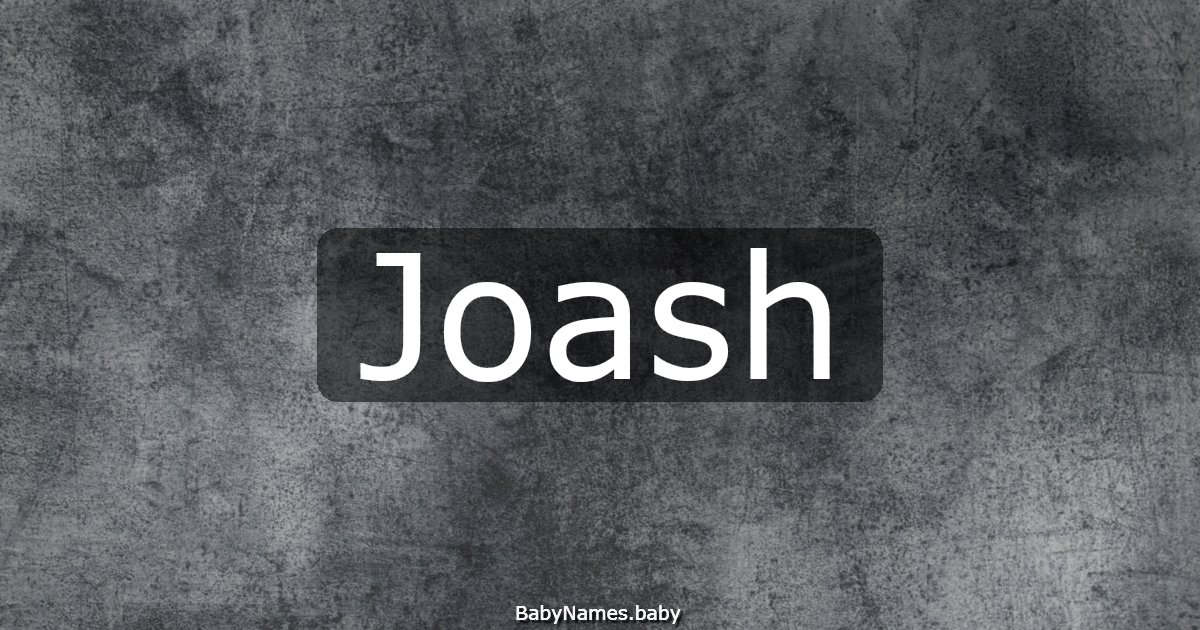 Joash
