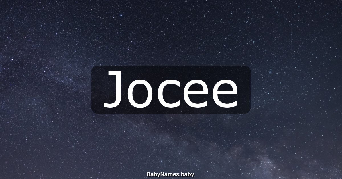 Jocee