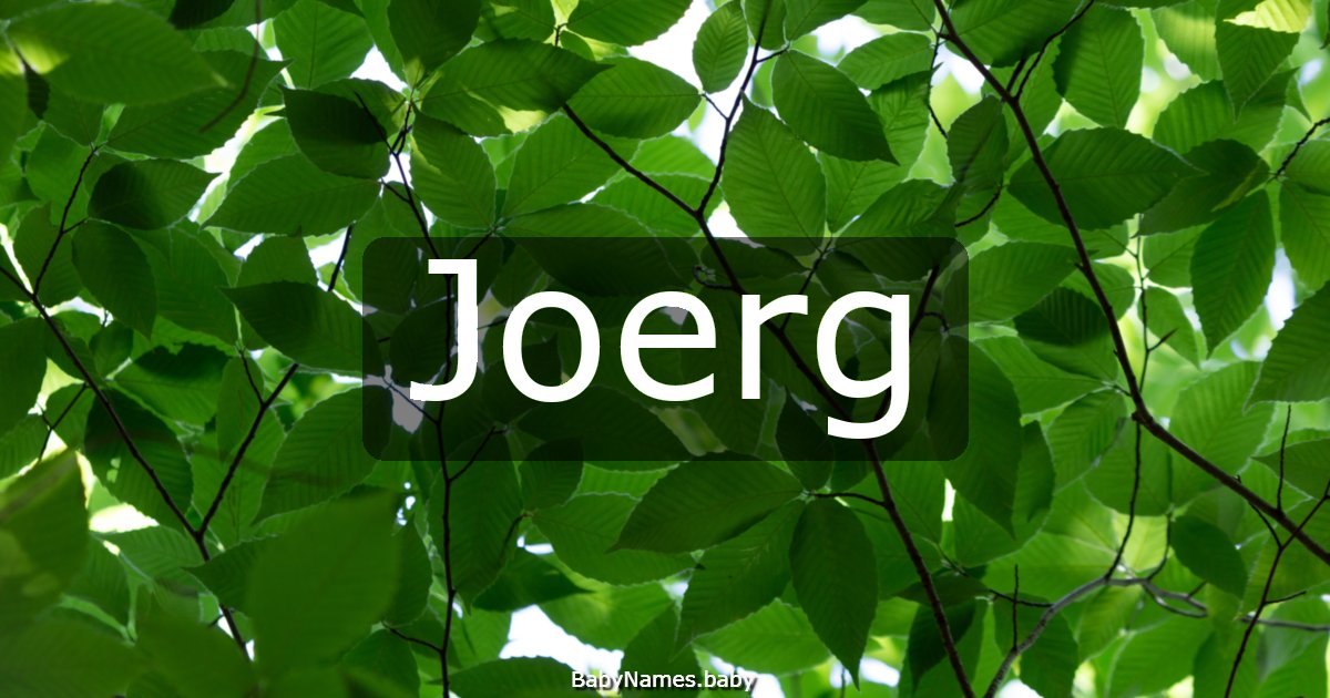 Joerg