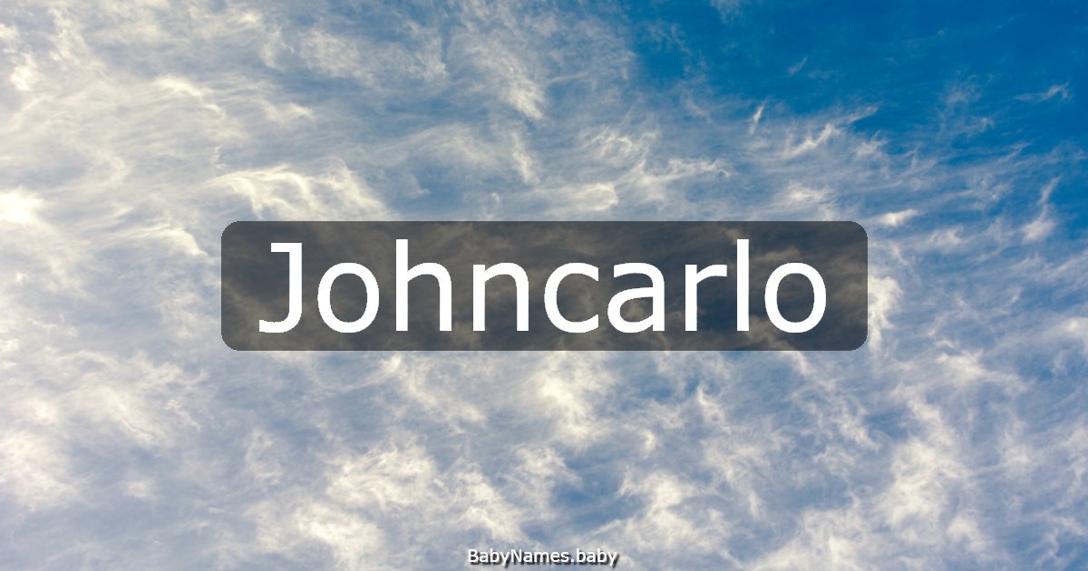Johncarlo