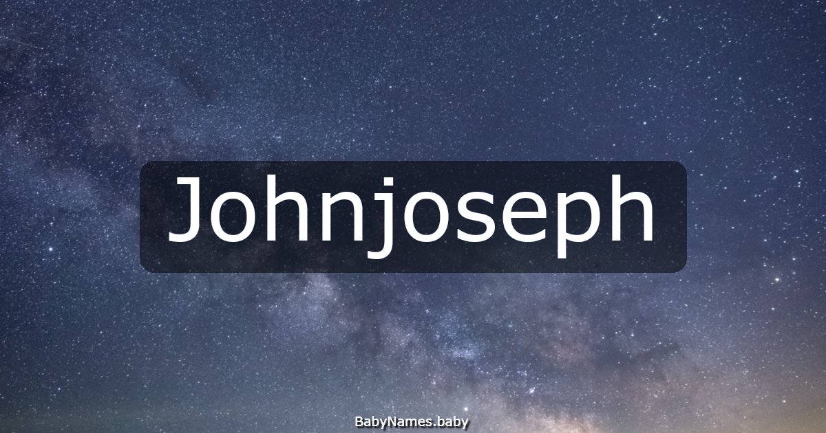 Johnjoseph