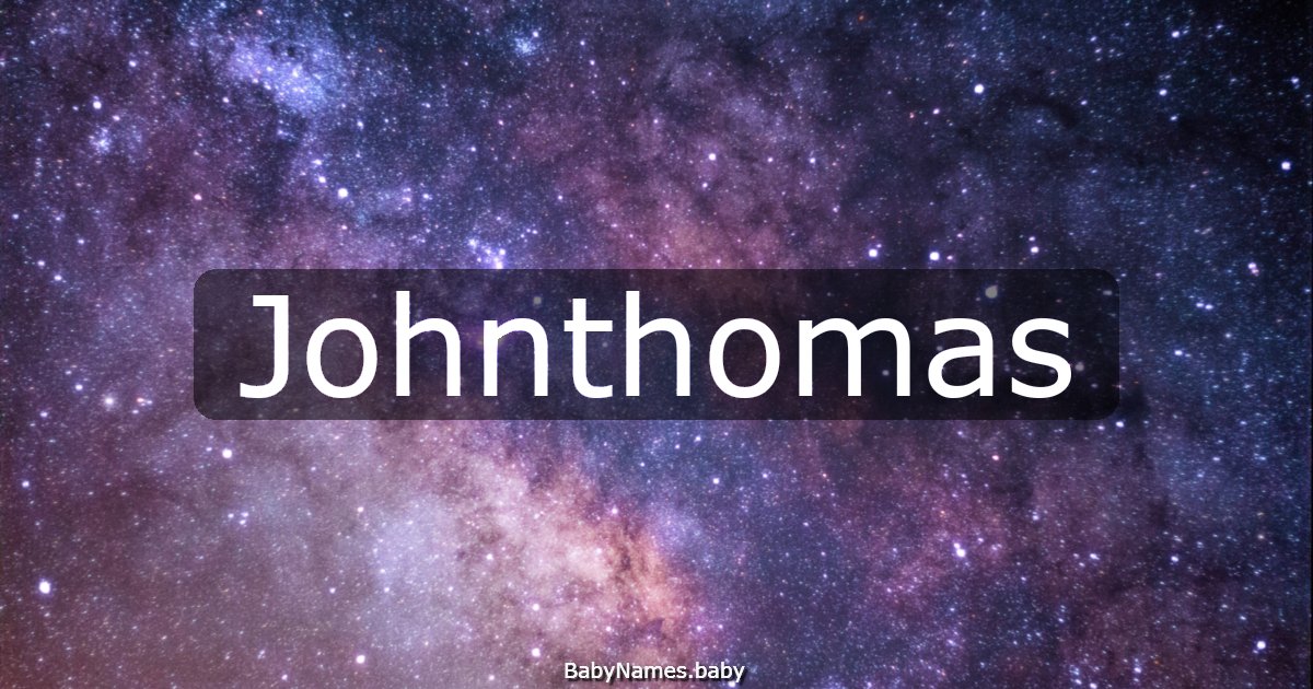 Johnthomas