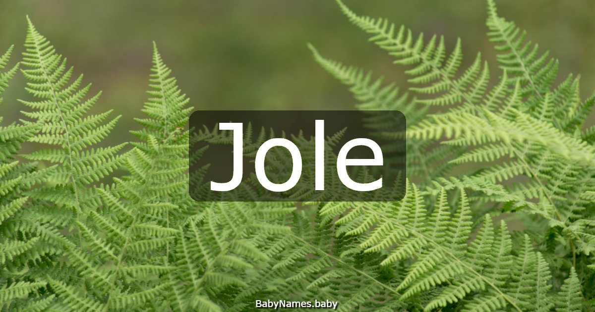 Jole