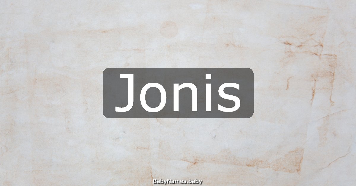 Jonis