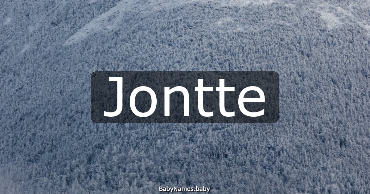 Jontte
