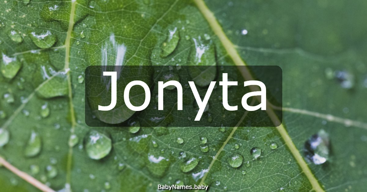 Jonyta