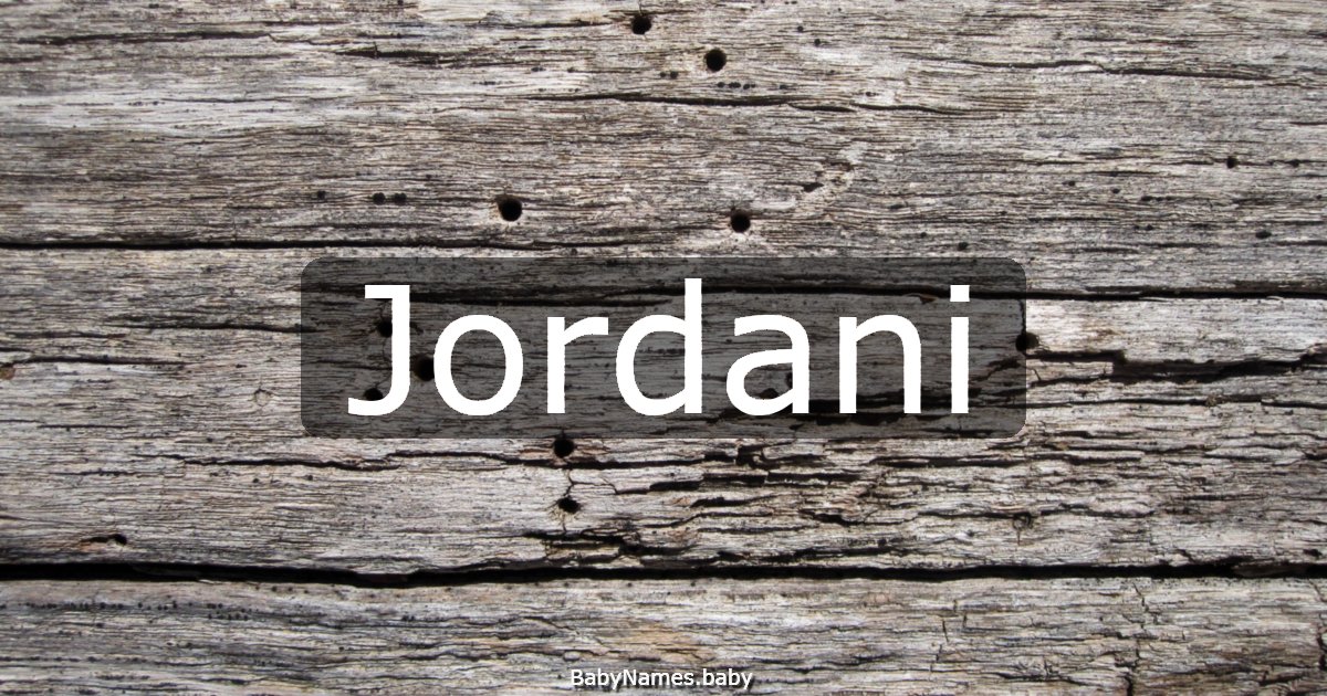 Jordani