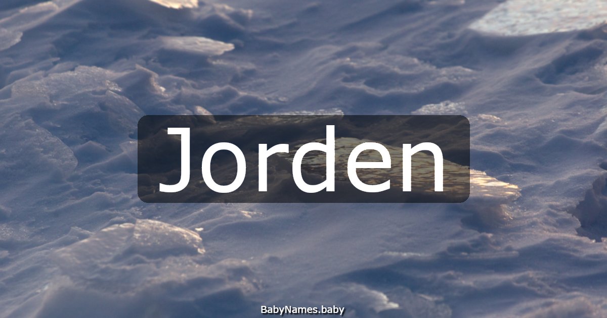 Jorden