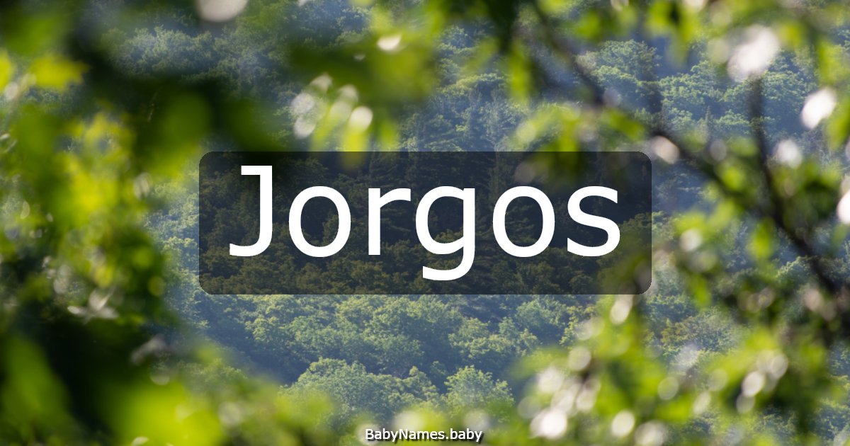 Jorgos