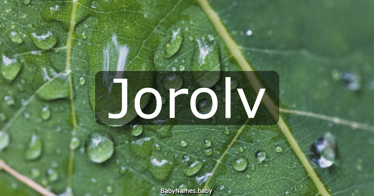 Jorolv