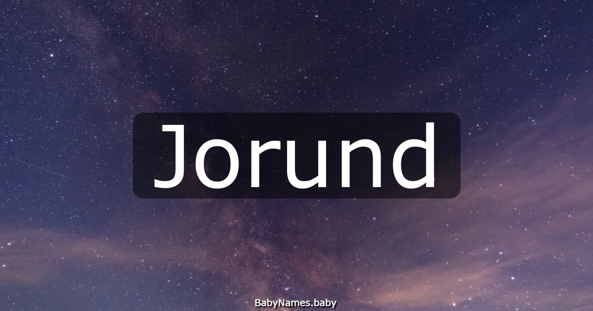 Jorund
