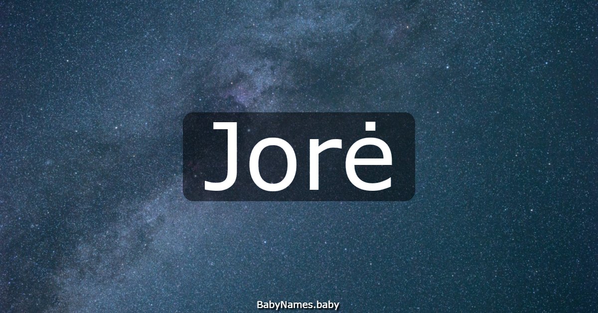 Jorė