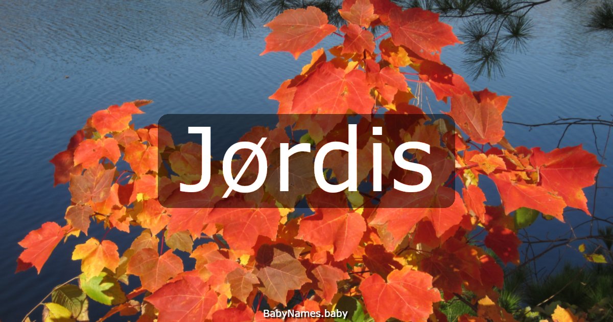 Jørdis
