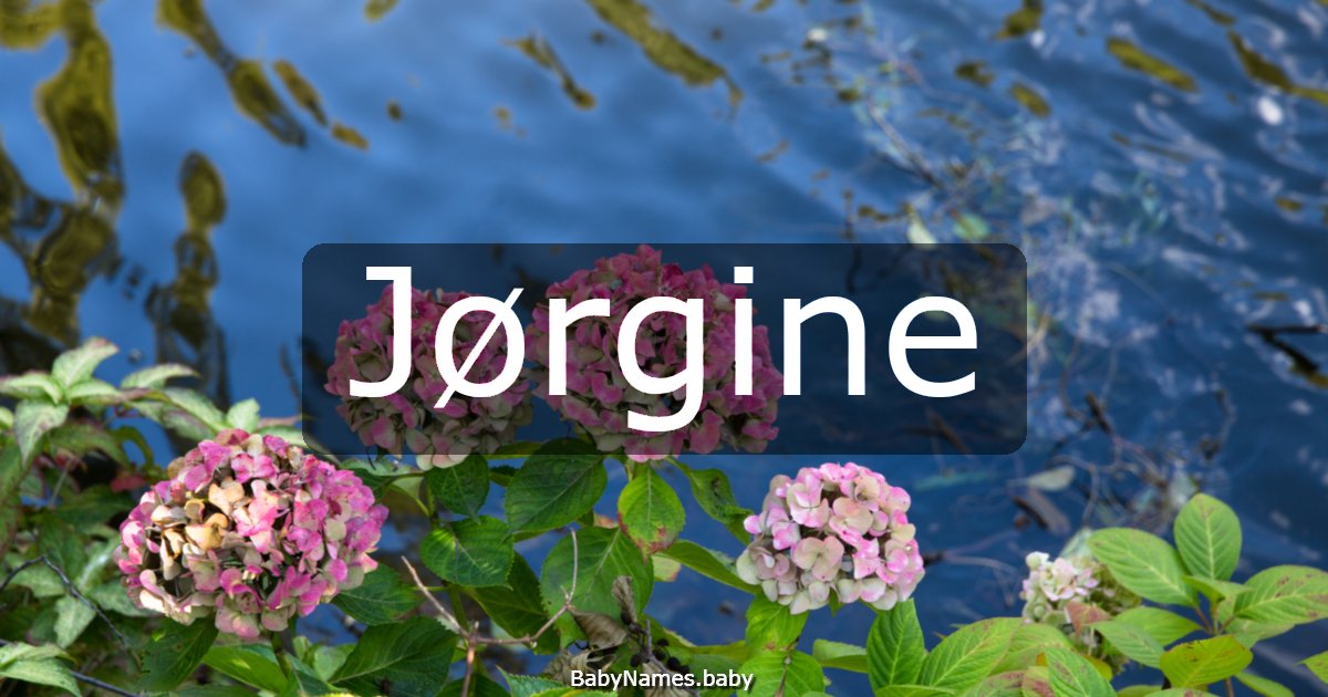 Jørgine