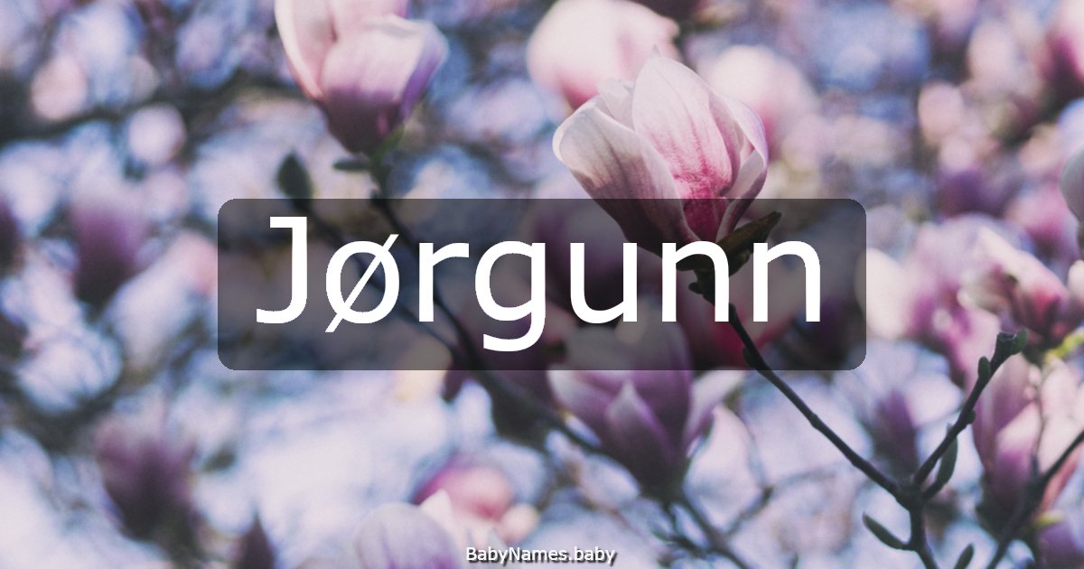 Jørgunn