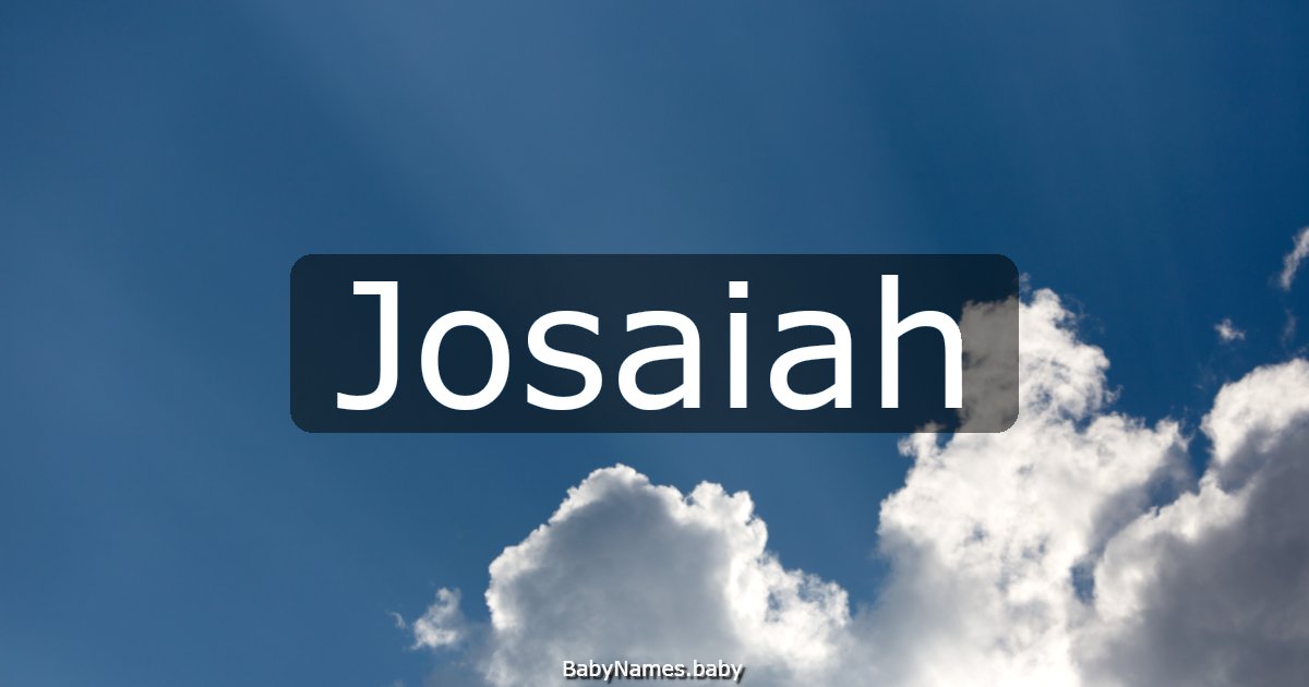 Josaiah