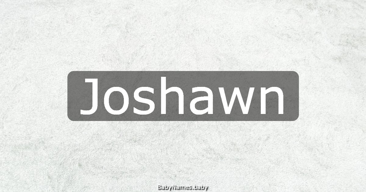 Joshawn