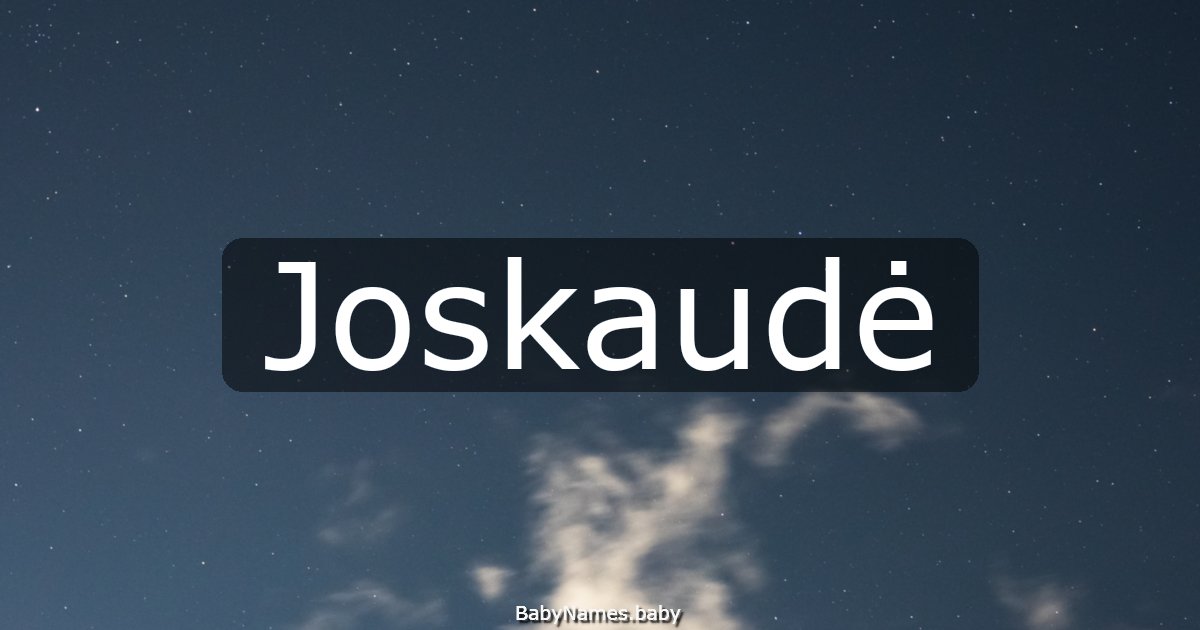 Joskaudė