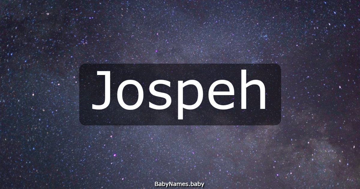 Jospeh