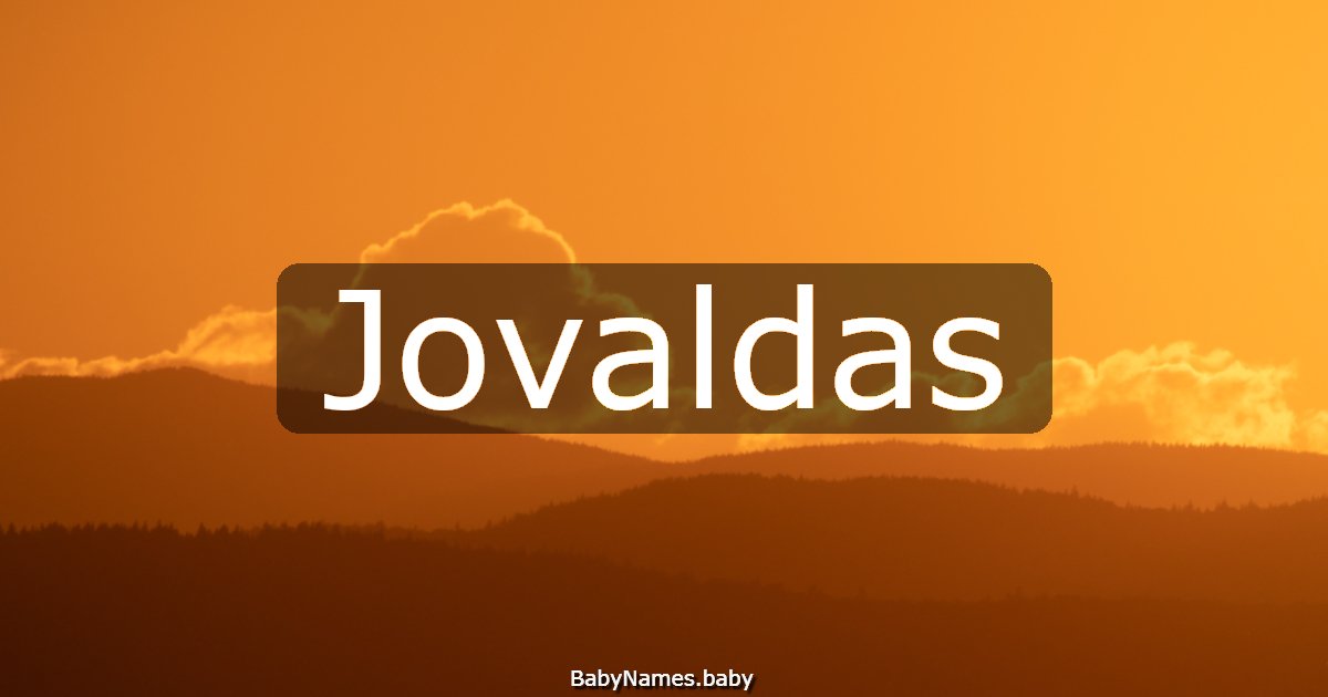 Jovaldas
