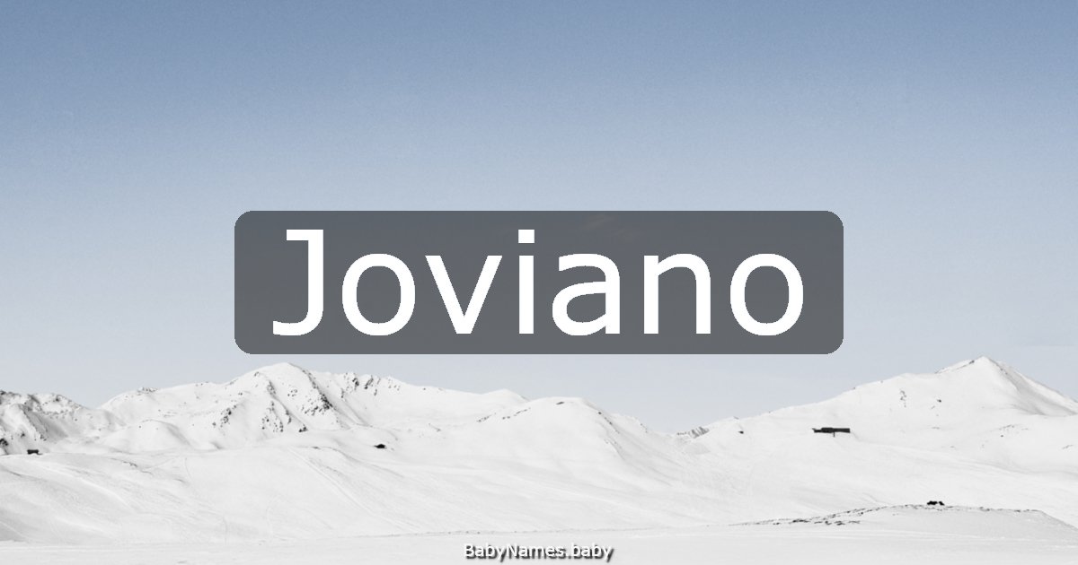 Joviano