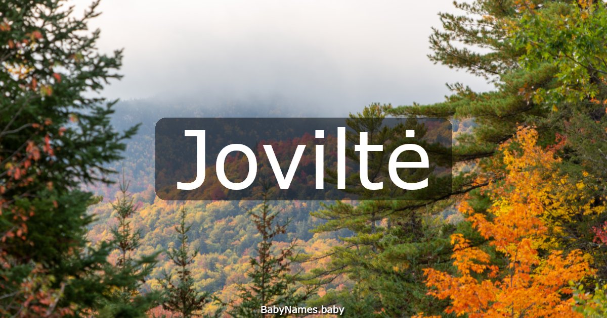 Joviltė
