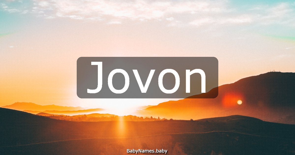 Jovon