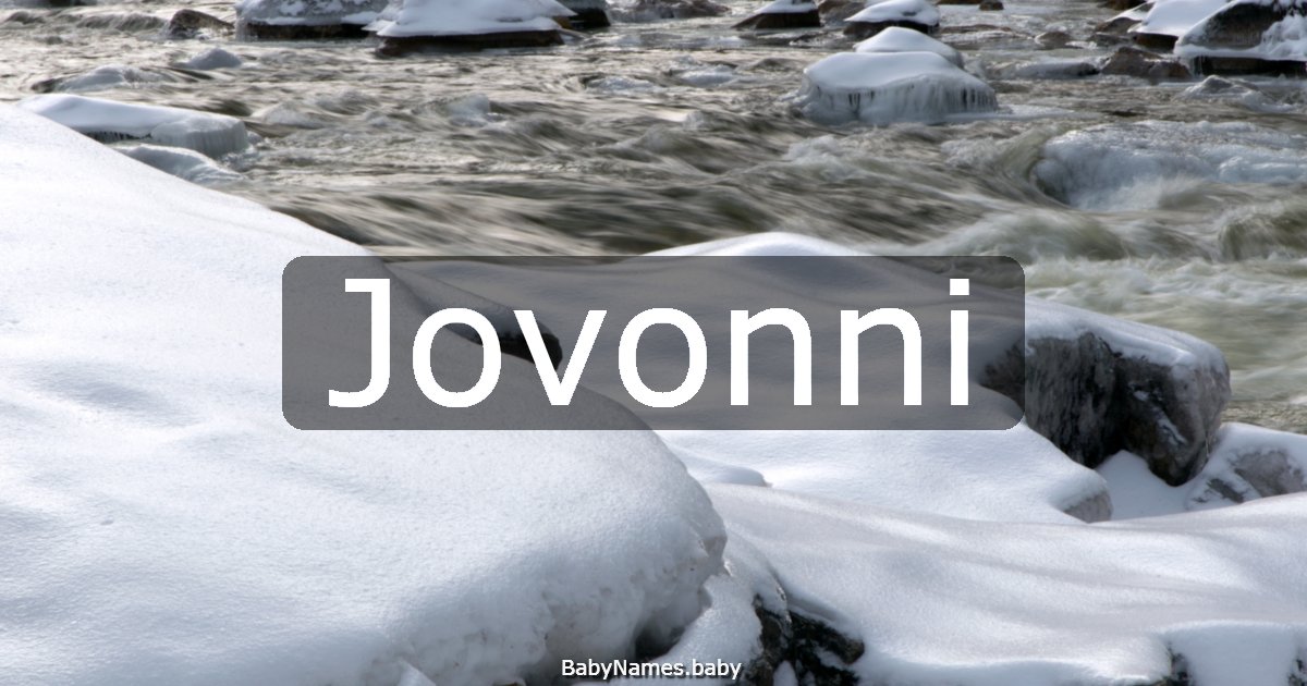 Jovonni