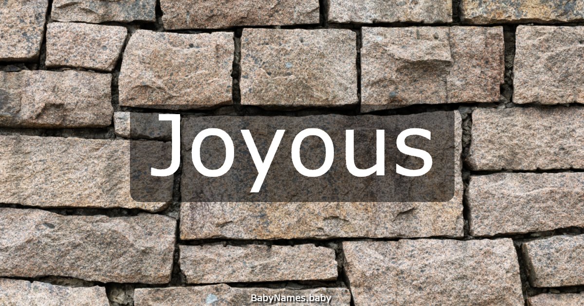 Joyous