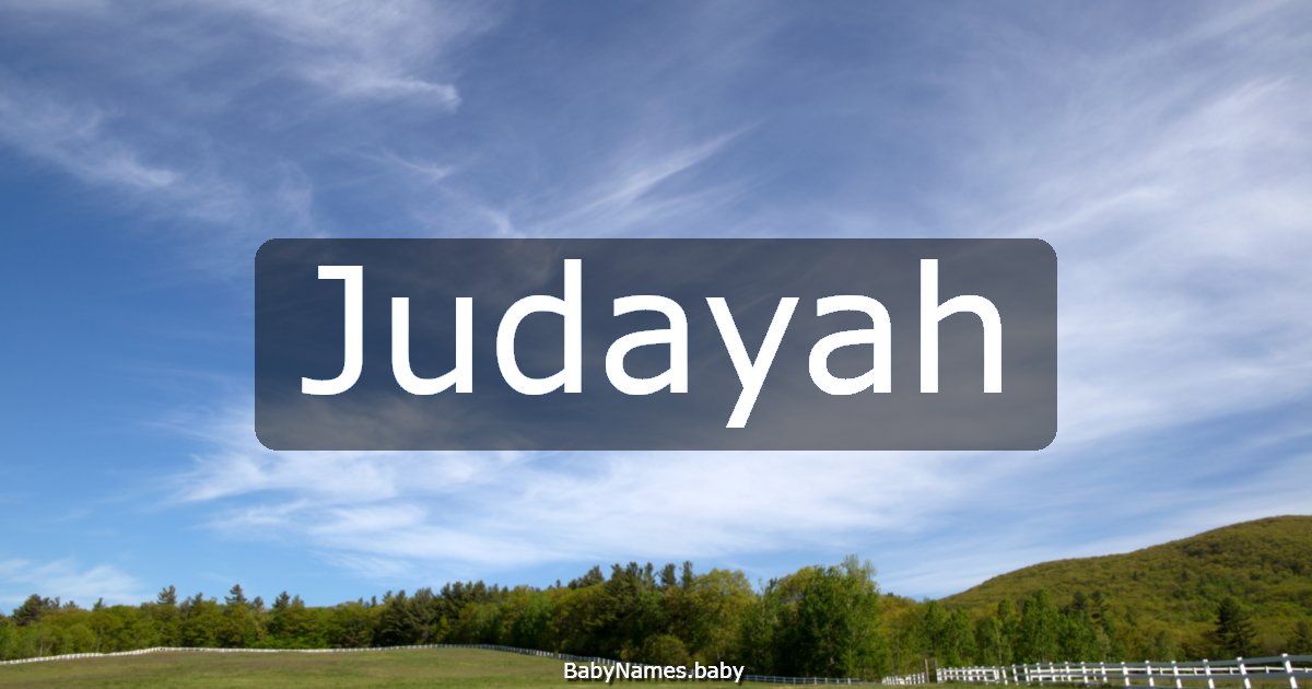 Judayah