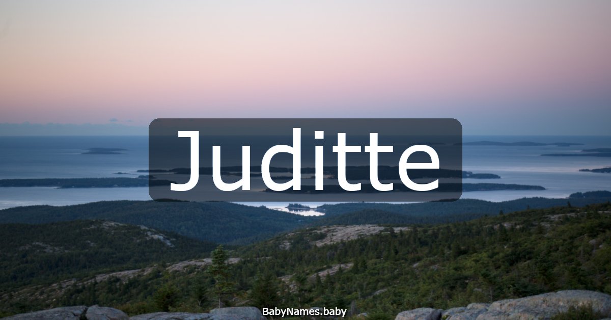 Juditte