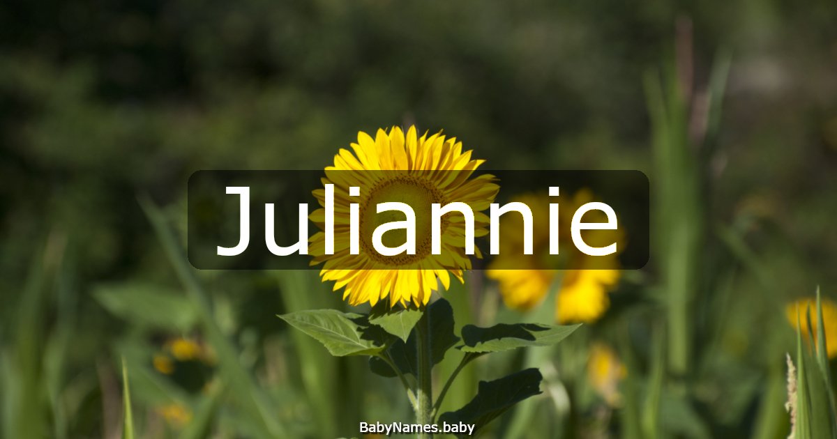 Juliannie