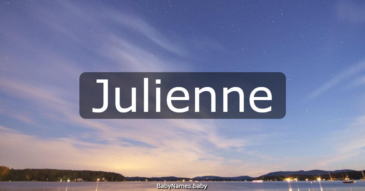 Julienne