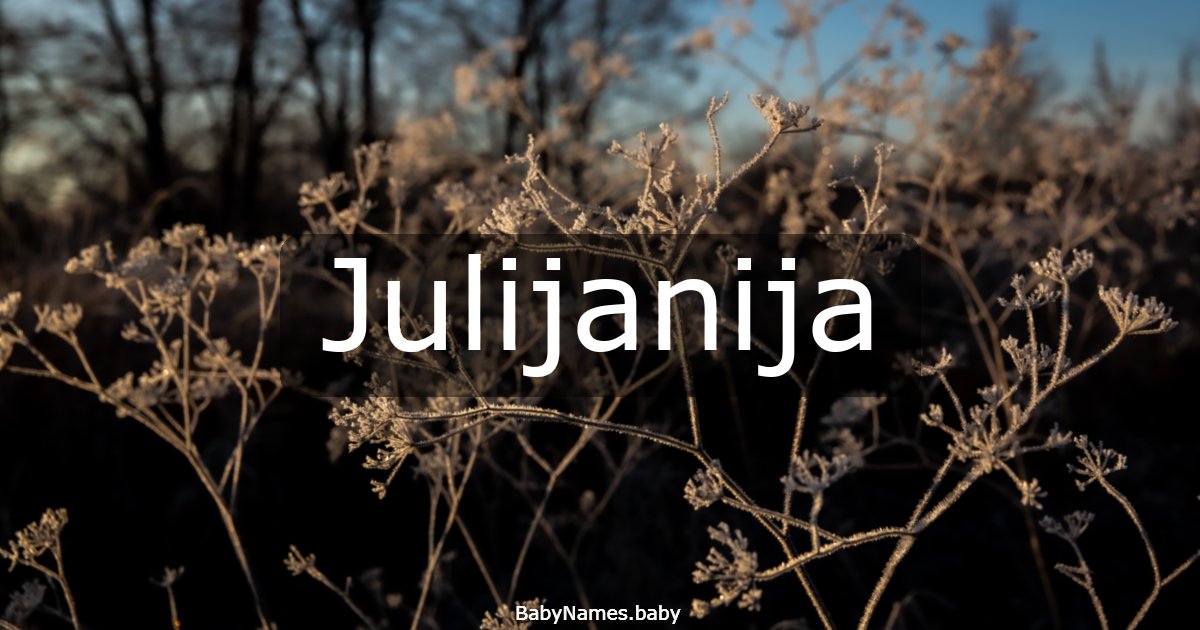 Julijanija