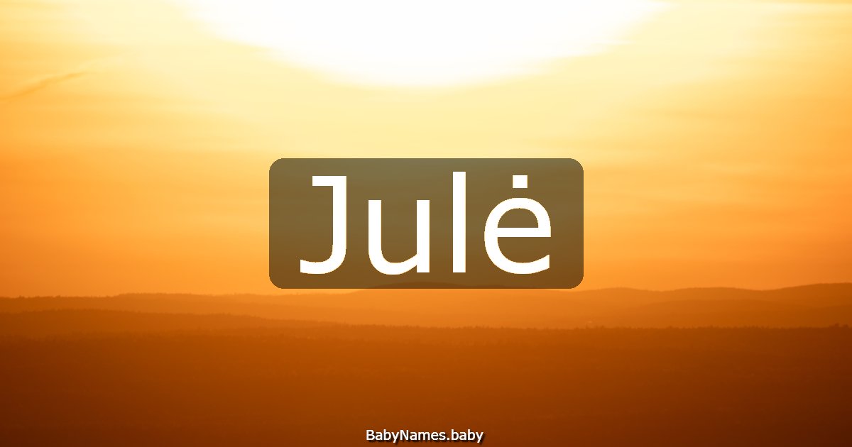 Julė