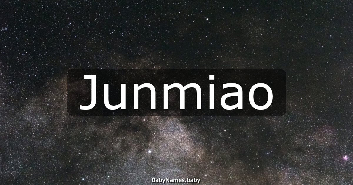 Junmiao