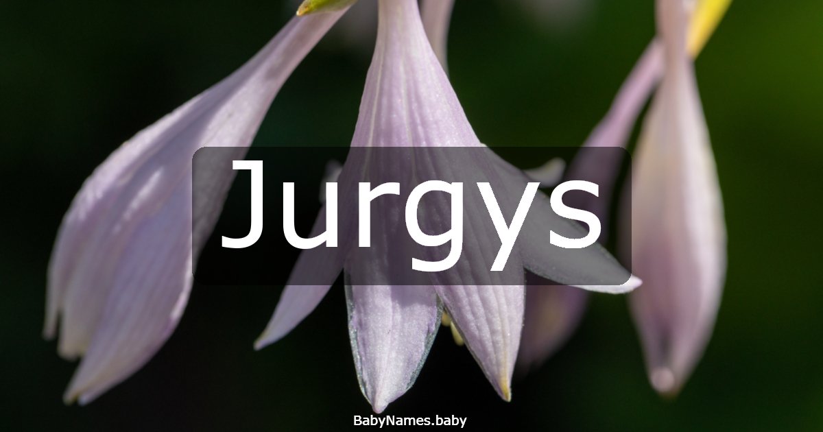 Jurgys
