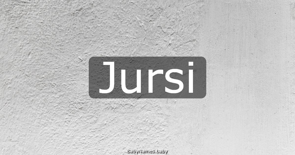 Jursi