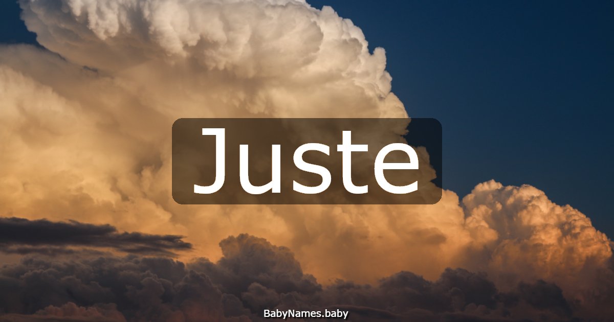 Juste