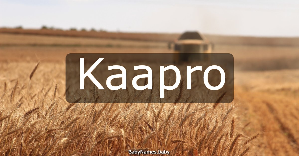 Kaapro