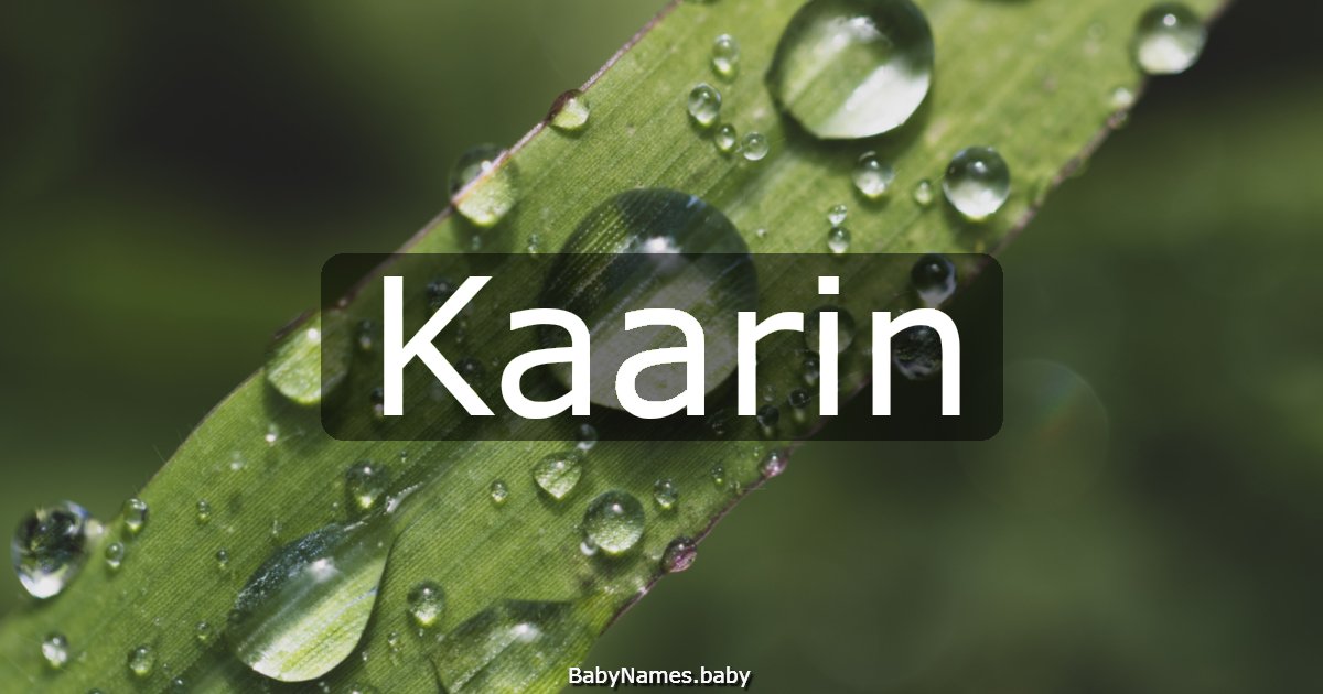 Kaarin