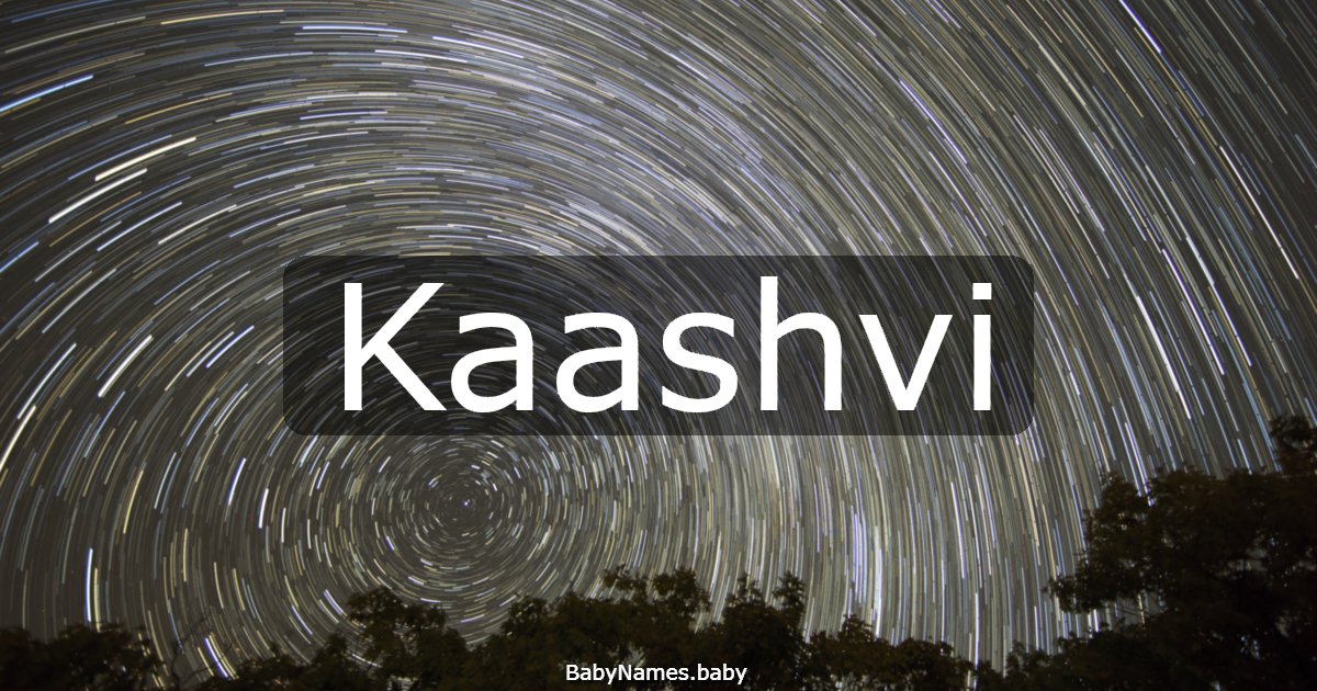 Kaashvi