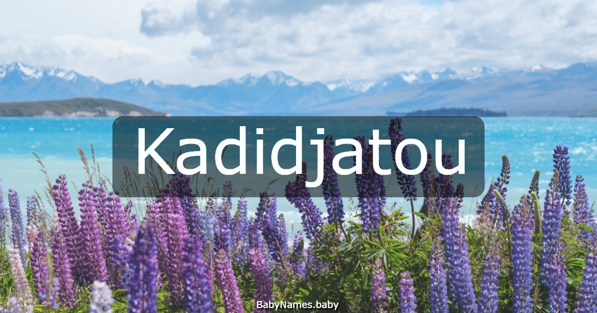 Kadidjatou