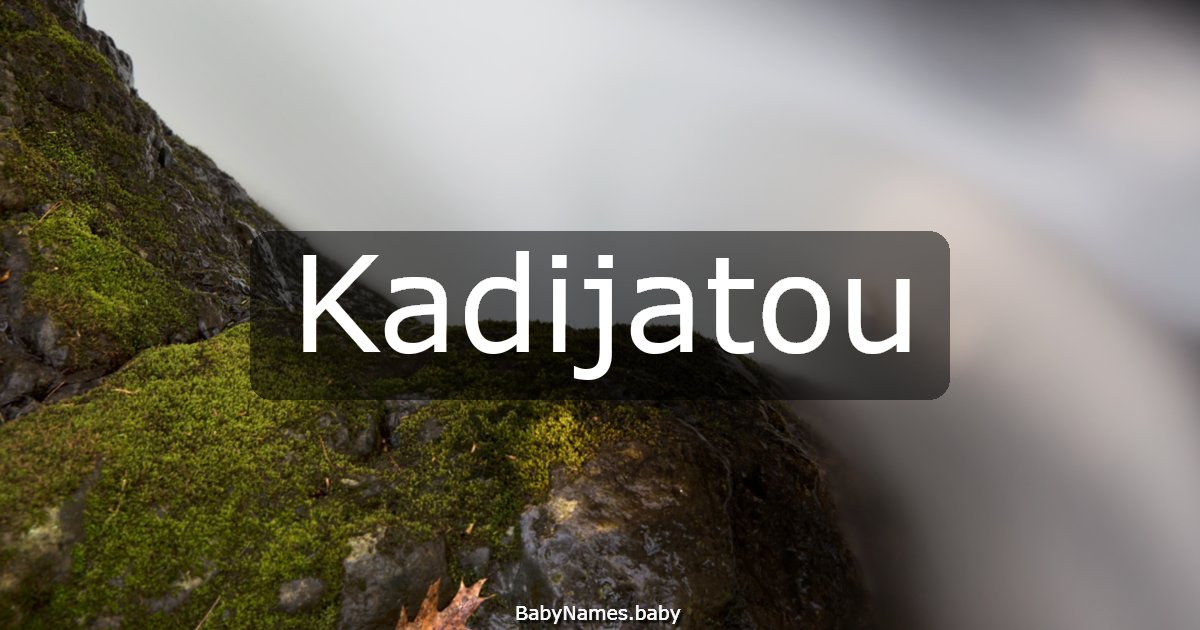 Kadijatou