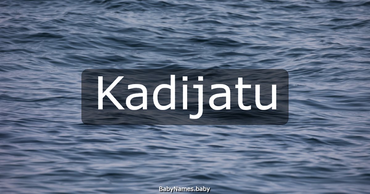 Kadijatu