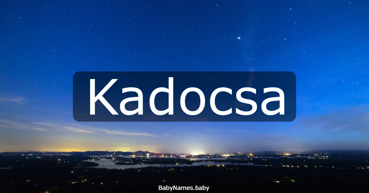 Kadocsa