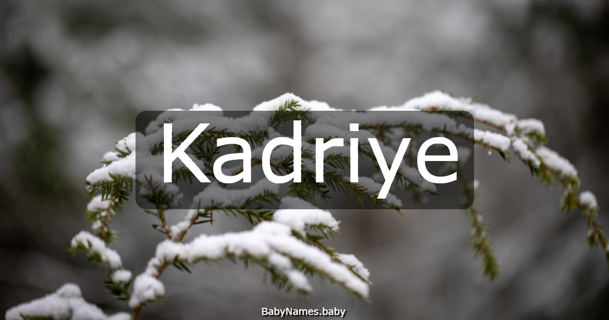 Kadriye