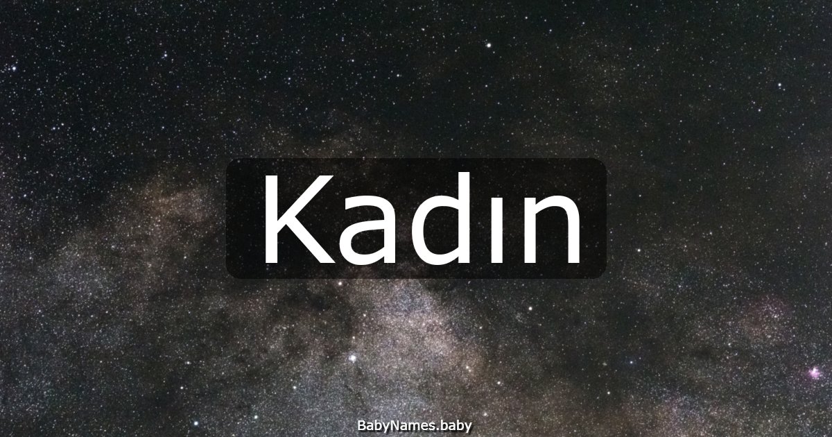 Kadın
